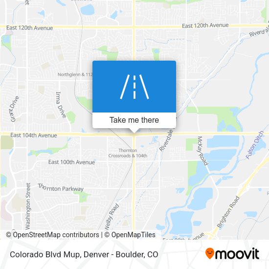 Colorado Blvd Mup map