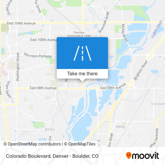 Colorado Boulevard map