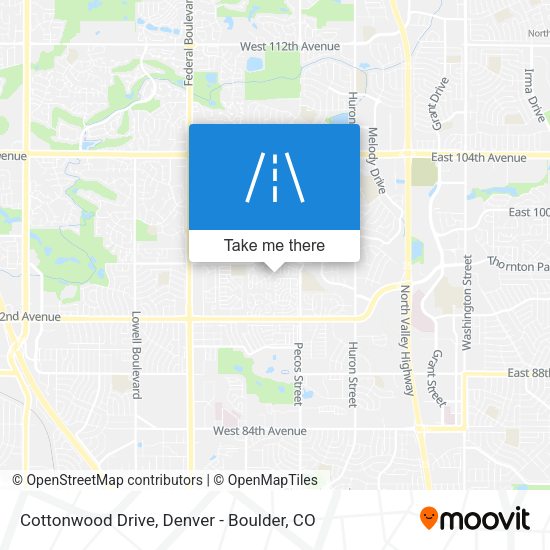 Cottonwood Drive map