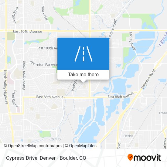 Cypress Drive map