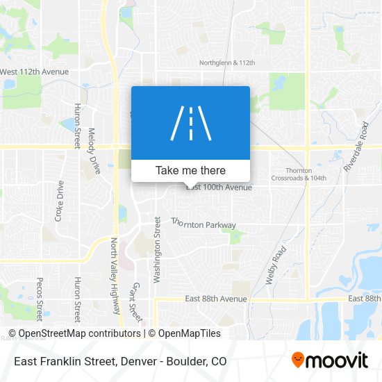 East Franklin Street map