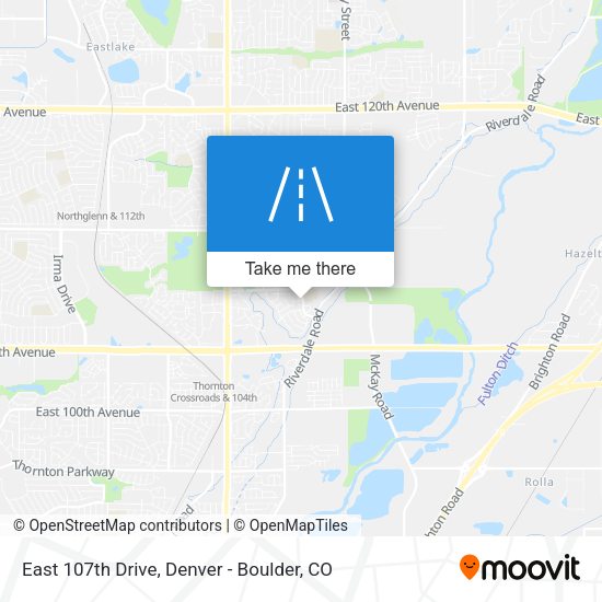 Mapa de East 107th Drive