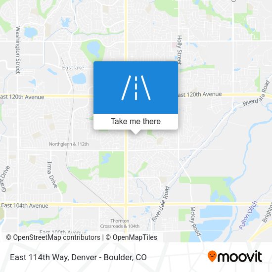 East 114th Way map