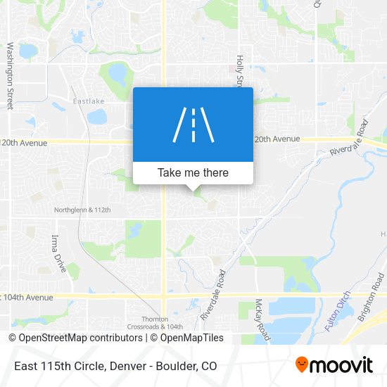 East 115th Circle map