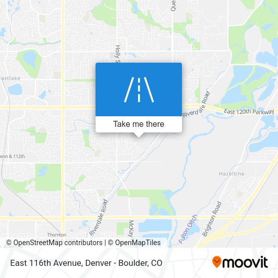 East 116th Avenue map
