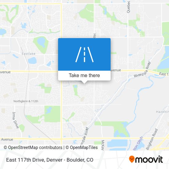 Mapa de East 117th Drive