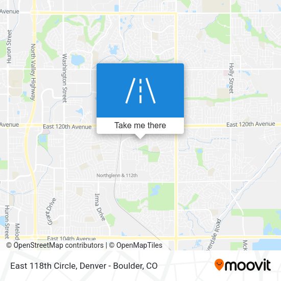 East 118th Circle map