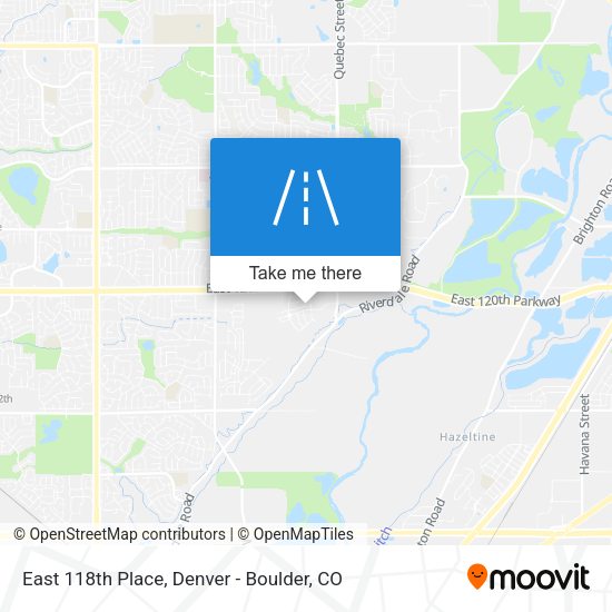 Mapa de East 118th Place