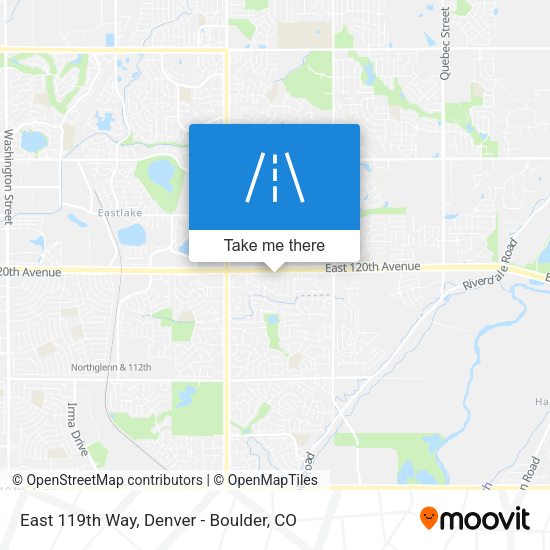 East 119th Way map