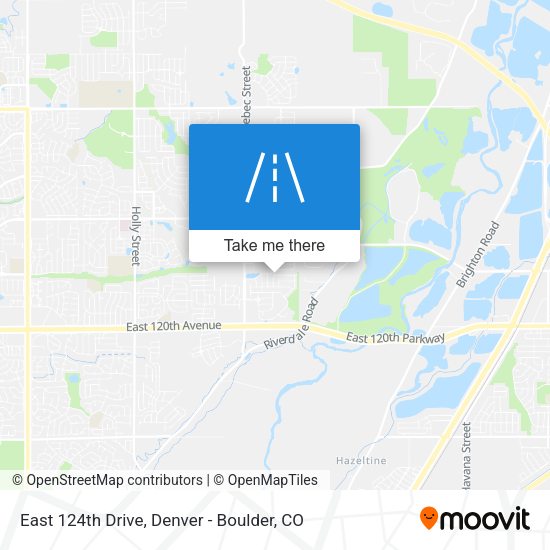 East 124th Drive map