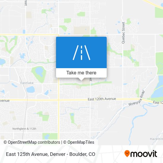 East 125th Avenue map