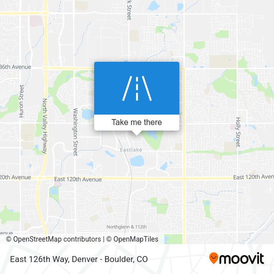 East 126th Way map