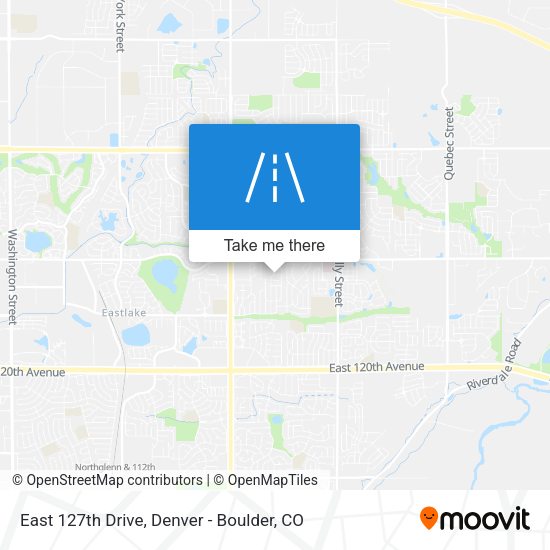 East 127th Drive map