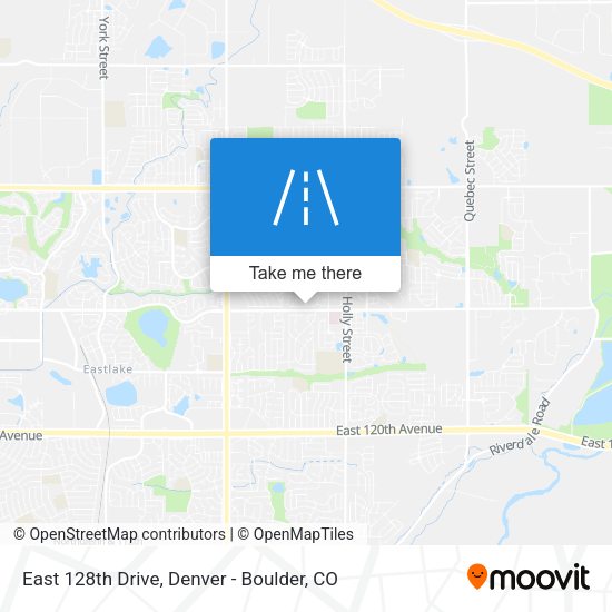 East 128th Drive map