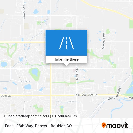 East 128th Way map