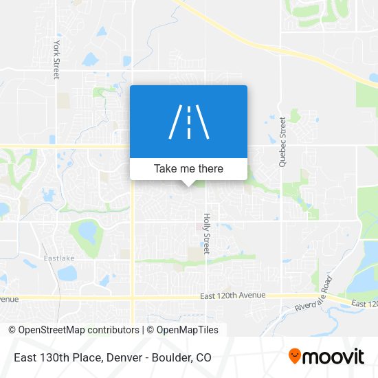 Mapa de East 130th Place