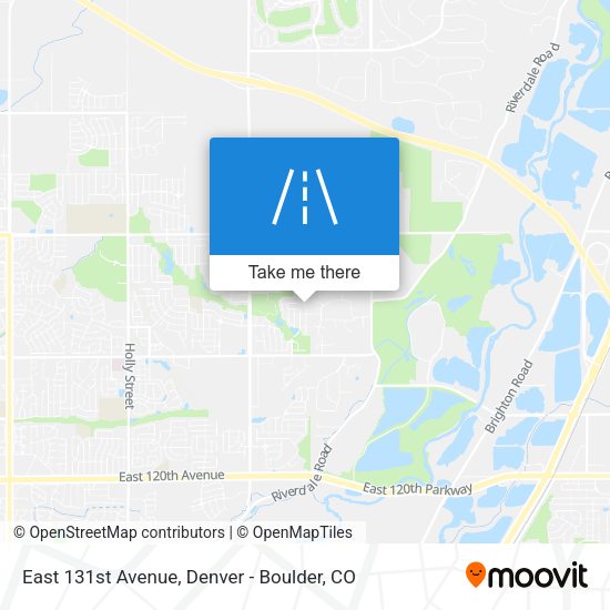 East 131st Avenue map