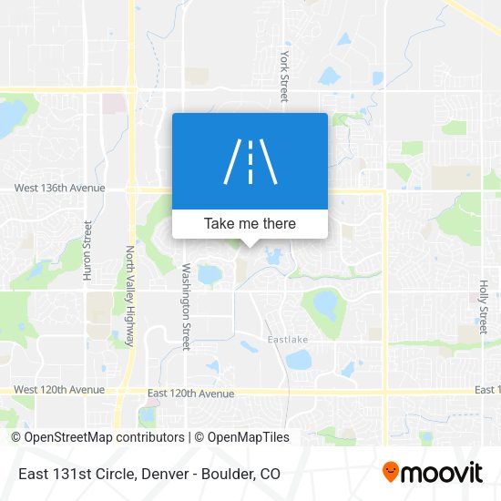 East 131st Circle map