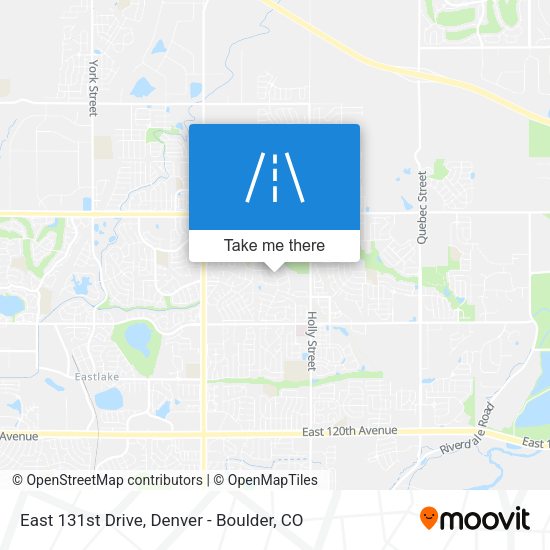 East 131st Drive map