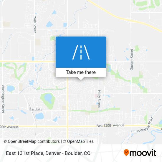East 131st Place map