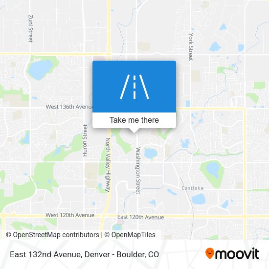 Mapa de East 132nd Avenue