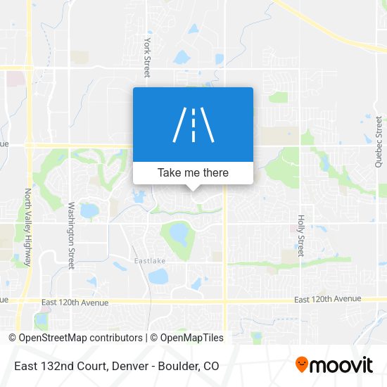 East 132nd Court map