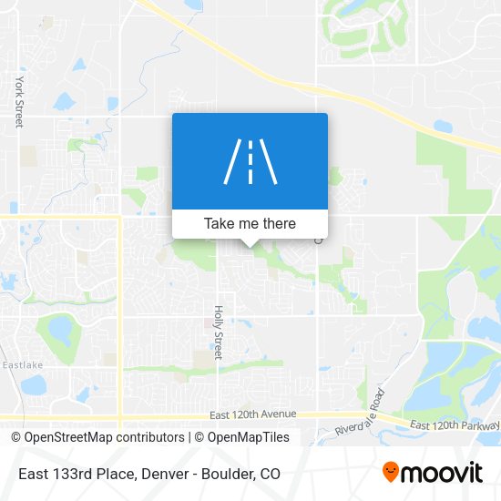 Mapa de East 133rd Place