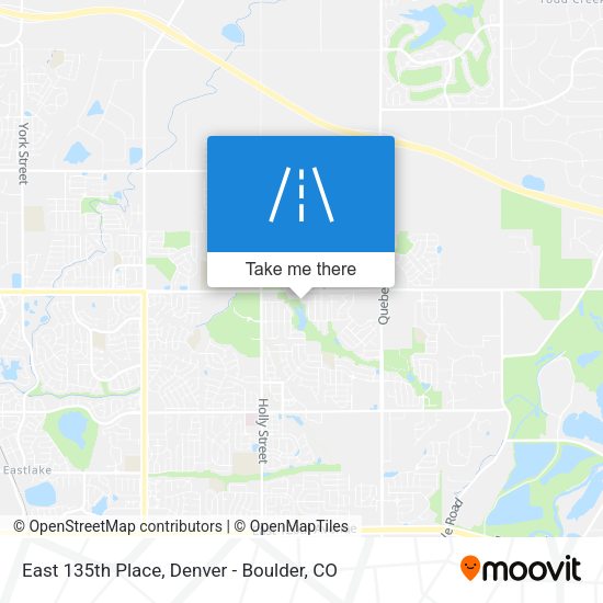 East 135th Place map