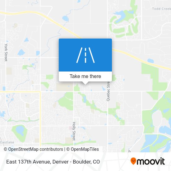 East 137th Avenue map