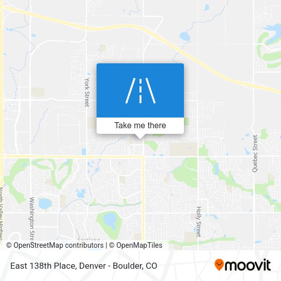 East 138th Place map