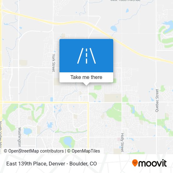 Mapa de East 139th Place