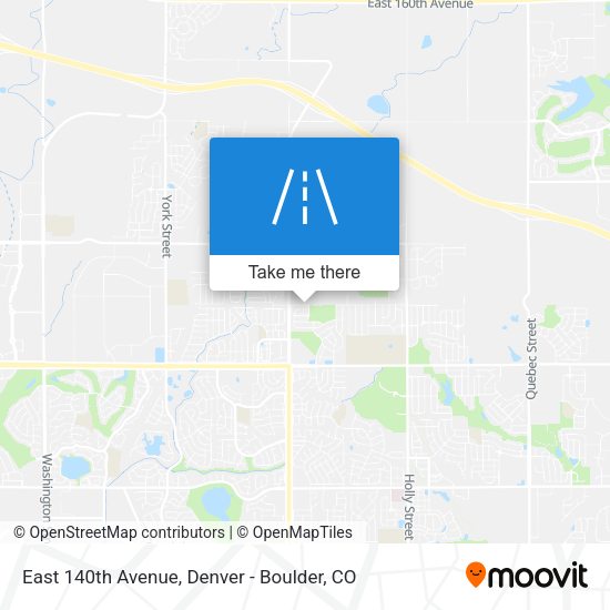 Mapa de East 140th Avenue