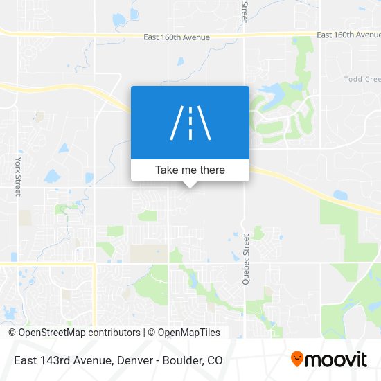 East 143rd Avenue map