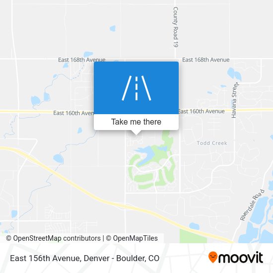 Mapa de East 156th Avenue