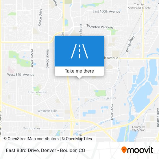 Mapa de East 83rd Drive