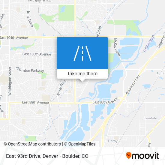 Mapa de East 93rd Drive