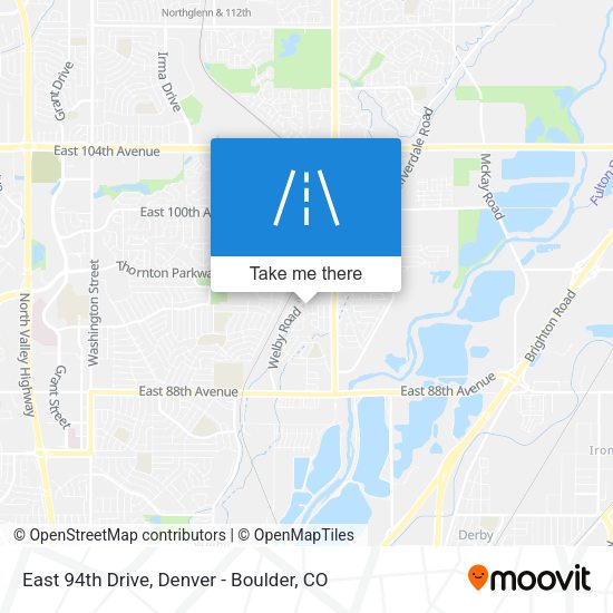 East 94th Drive map