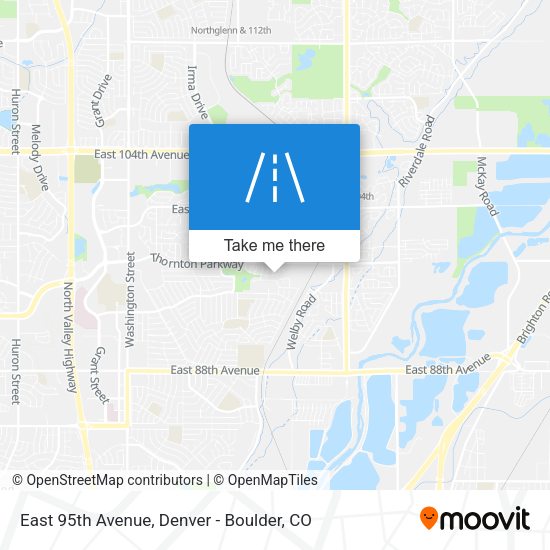Mapa de East 95th Avenue