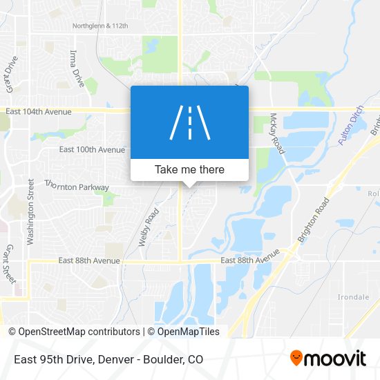 East 95th Drive map
