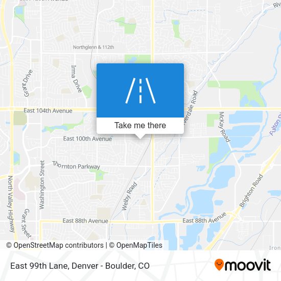 Mapa de East 99th Lane