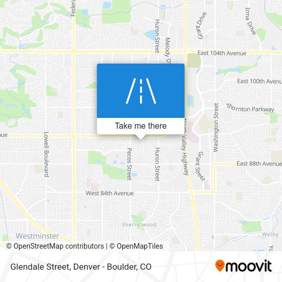 Glendale Street map