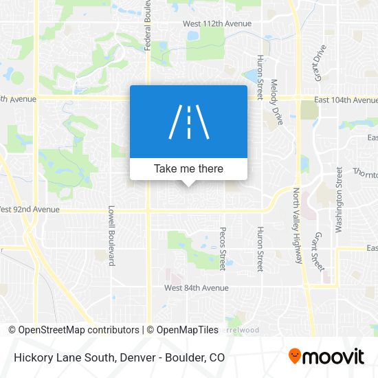 Mapa de Hickory Lane South