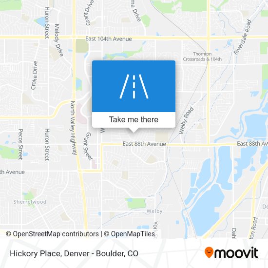 Hickory Place map