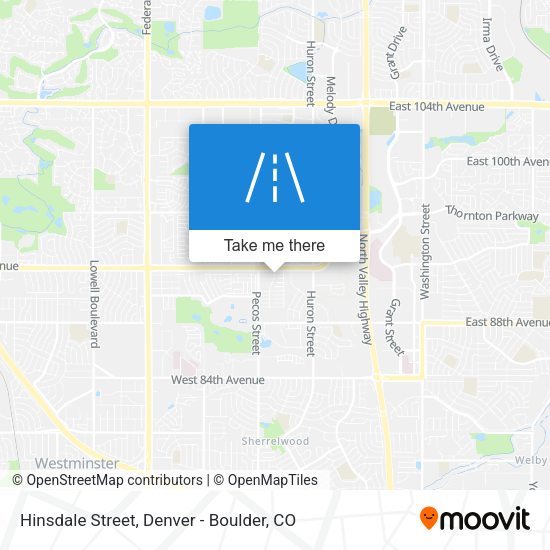 Mapa de Hinsdale Street