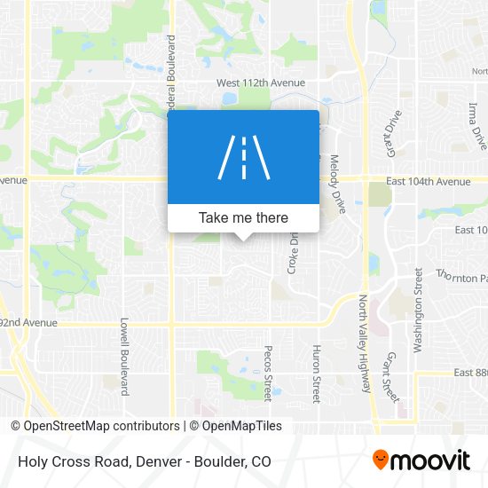 Holy Cross Road map