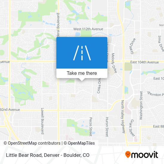 Mapa de Little Bear Road