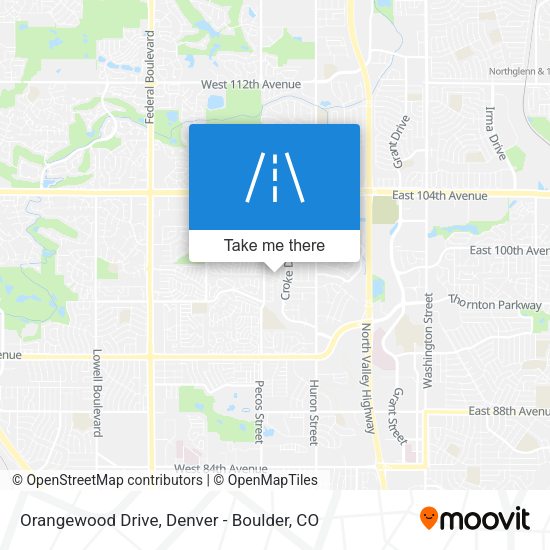 Mapa de Orangewood Drive