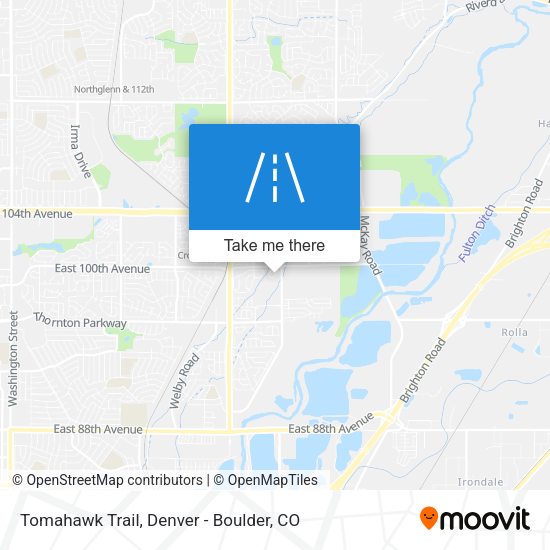 Tomahawk Trail map