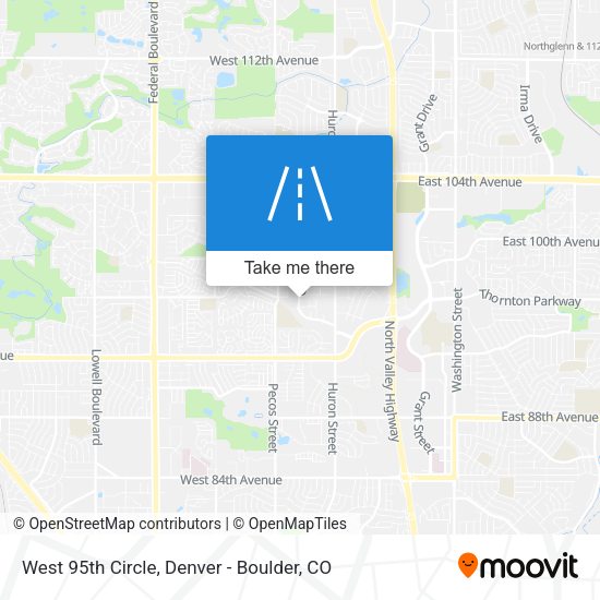 Mapa de West 95th Circle