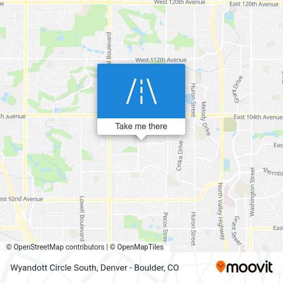 Mapa de Wyandott Circle South